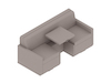 A generic rendering - Nemschoff Merge 2 Flop Sofa