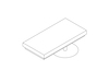 A line drawing - Nemschoff Palisade Bench Extension