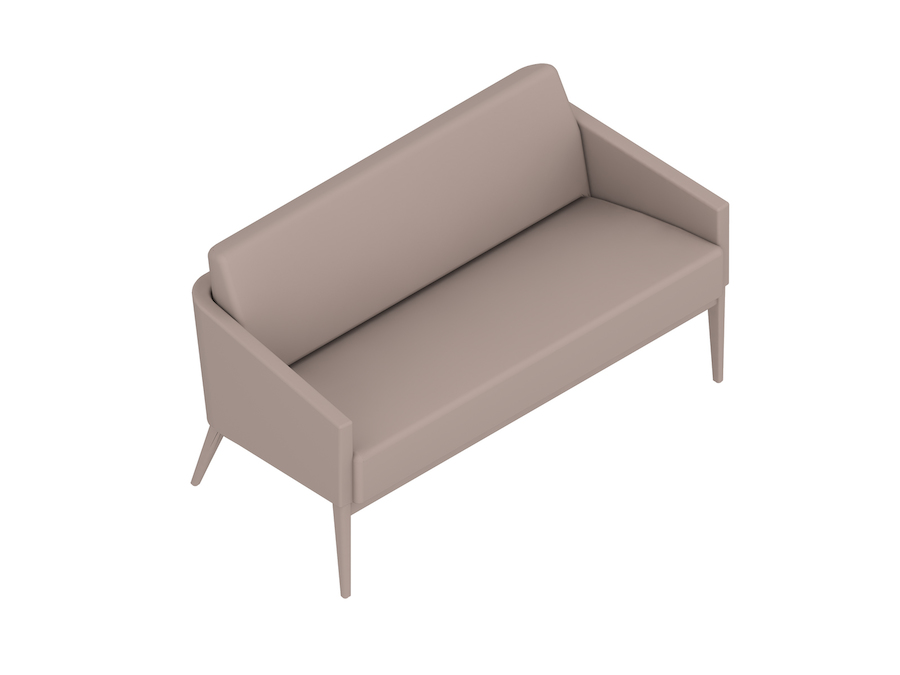 A generic rendering - Nemschoff Palisade Settee–Closed Arm