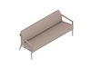 A generic rendering - Nemschoff Palisade Sofa–Open Arm