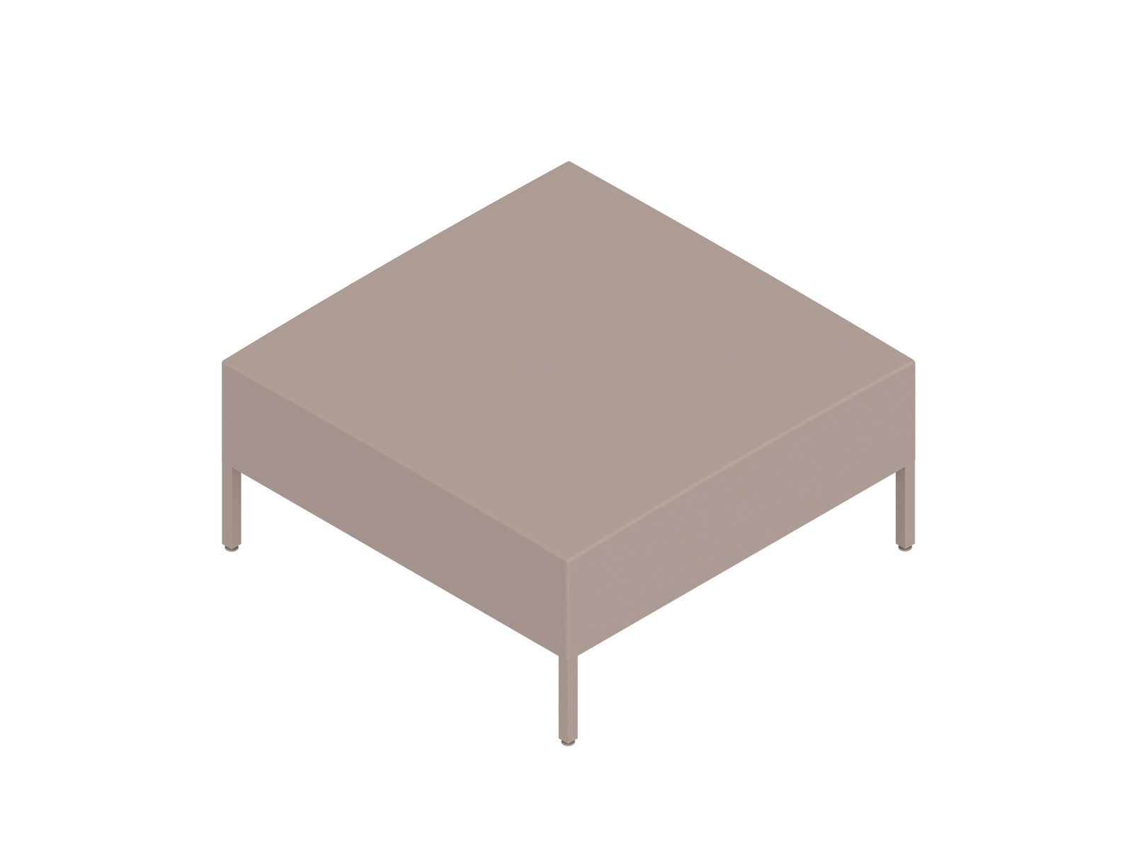 A generic rendering - Nemschoff Riva Bench–Square–Large