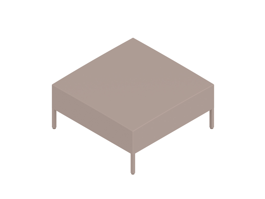 A generic rendering - Nemschoff Riva Bench–Square–Large