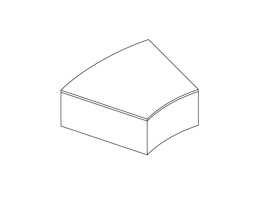 A line drawing - Nemschoff Steps Inline Table–30-Degree