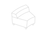 A line drawing - Nemschoff Steps Inside Wedge–Low Back–Armless