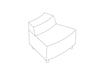 A line drawing - Nemschoff Steps Outside Wedge–Low Back–Armless