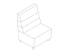 A line drawing - Nemschoff Steps Straight Seat–High Back–Armless