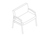 A line drawing - Nemschoff Valor Plus Chair–33 Wide