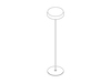 A line drawing - Ode Freestanding Floor Lamp