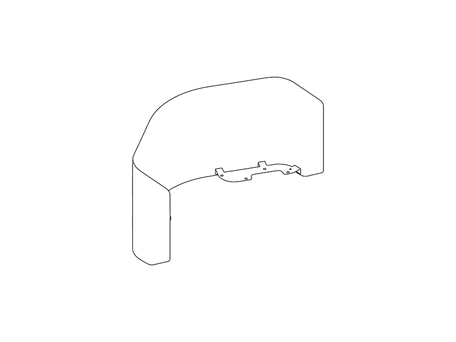 A line drawing - OE1 Micro Pack Screen–Privacy–3 Pack
