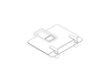 A line drawing - Ollin Laptop and Tablet Mount
