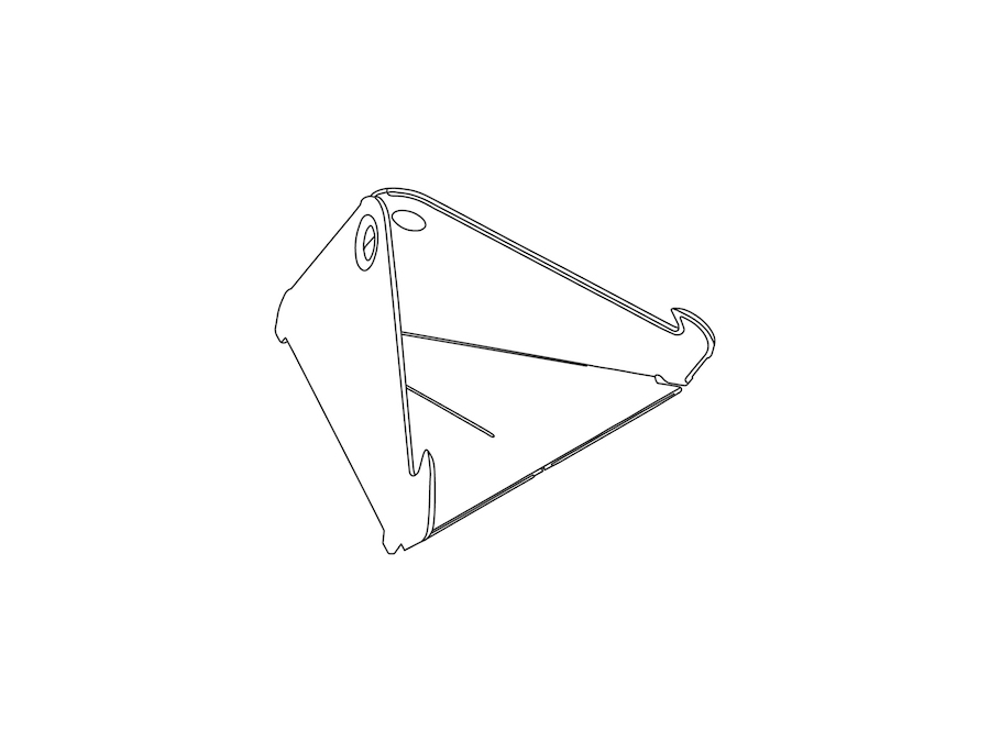 A line drawing - Oripura Laptop Stand