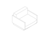 A line drawing - Pawson Drift Lounge Chair