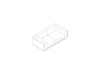 A line drawing - Pawson Drift Sofa