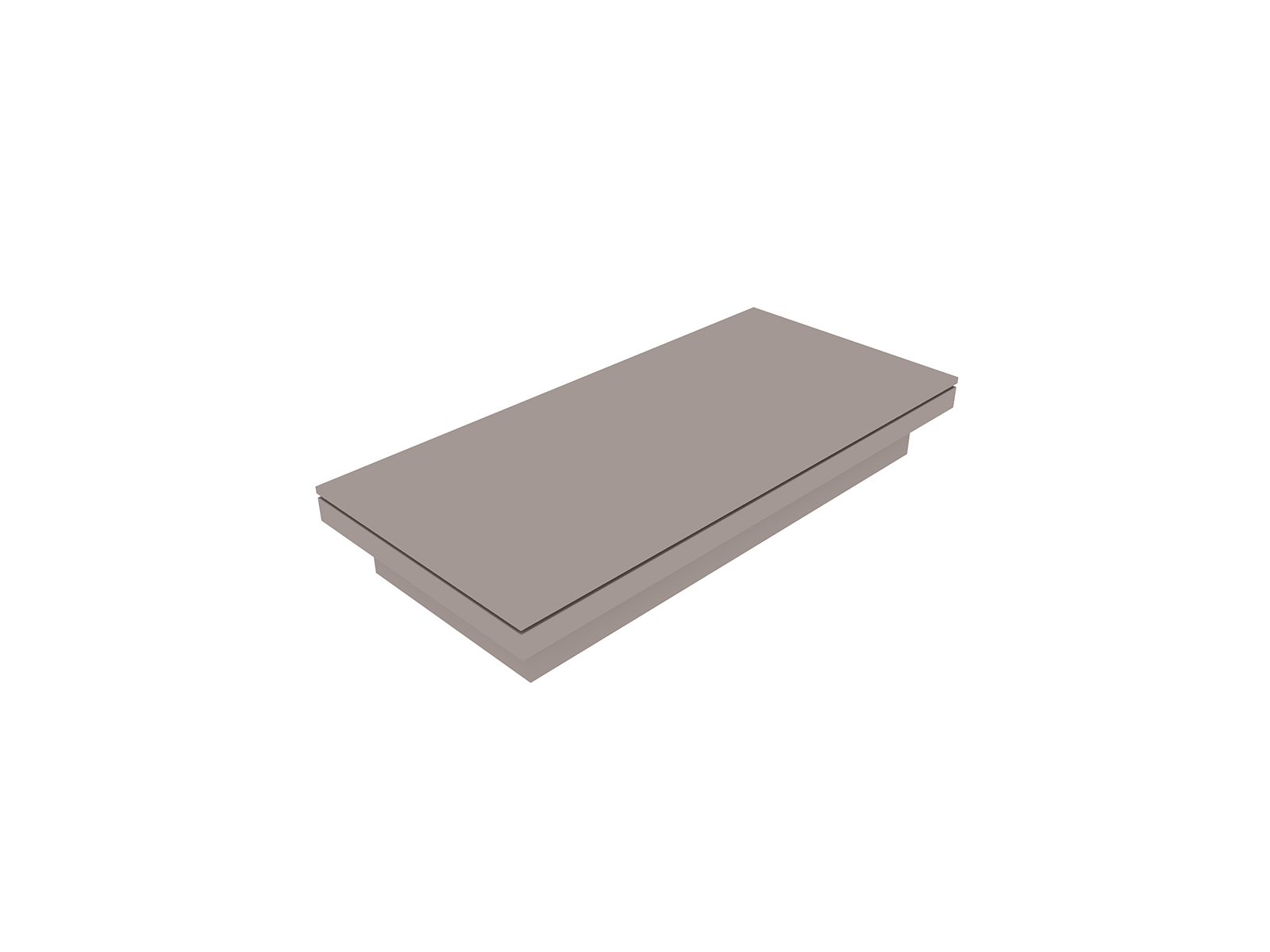 Una representación genérica - Mesa de centro Pawson Drift rectangular