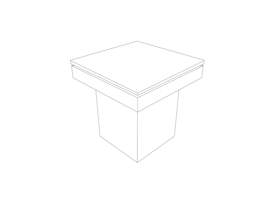 A line drawing - Pawson Drift Side Table