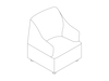 A line drawing - Plex Club Chair