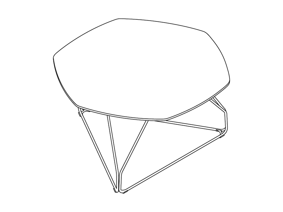 Un dibujo - Mesa Polygon Wire hexagonal