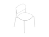 A line drawing - Portrait Chair–Armless–Upholstered