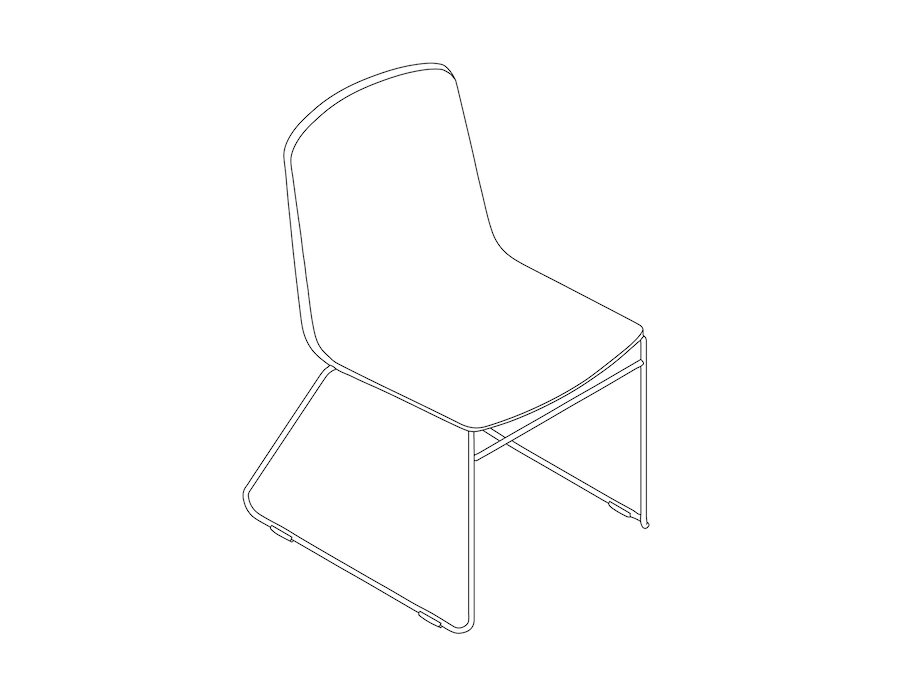 A line drawing - Pronta Stacking Chair