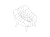 A line drawing - Rohde Easy Chair
