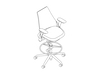 A line drawing - Sayl Stool