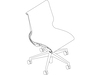 A line drawing - Setu Chair–Armless