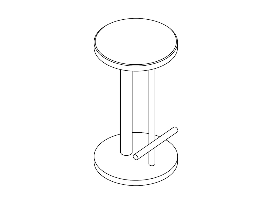 A line drawing - Spot Stool