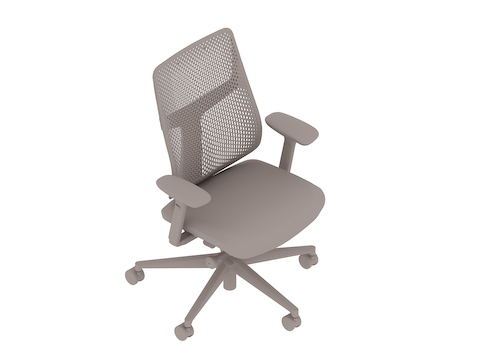 A generic rendering - Verus Chair–Polymer Back–Height-Adjustable Arms