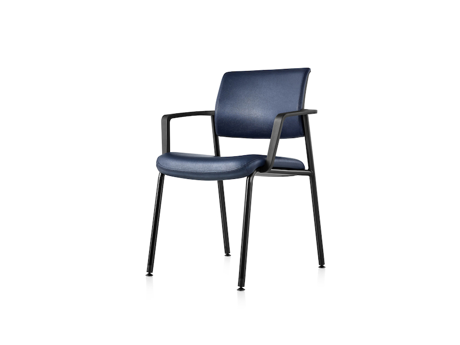 A photo - Verus Side Chair–Upholstered Back–Fixed Arms
