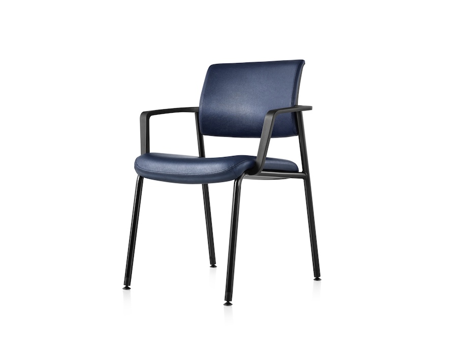 A photo - Verus Side Chair–Upholstered Back–Fixed Arms