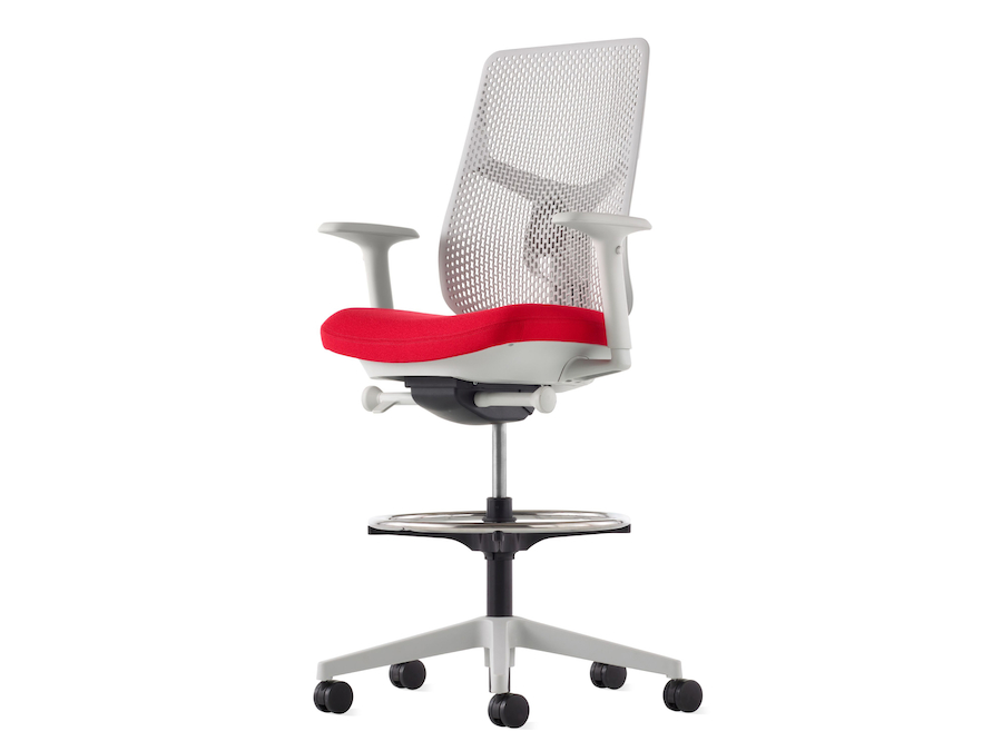 Ein Foto - Verus Hocker–Polymer-Rückenlehne