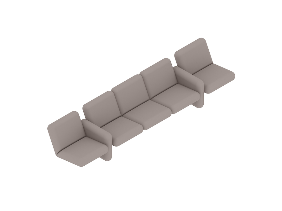 A generic rendering - Wilkes Modular Sofa Group–5 Seat