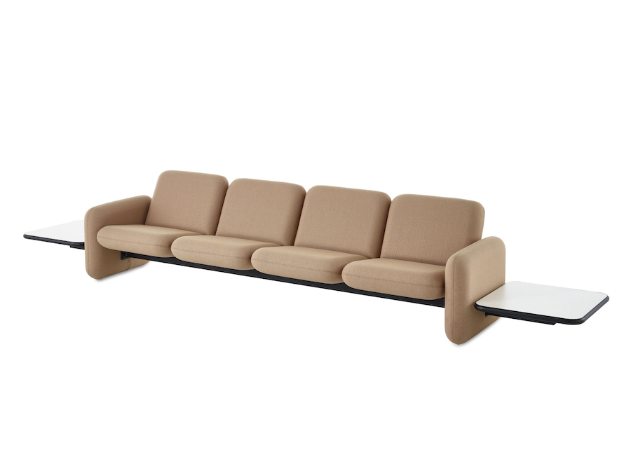 A photo - Wilkes Modular Sofa Group–Table Left–4 Seat–Table Right