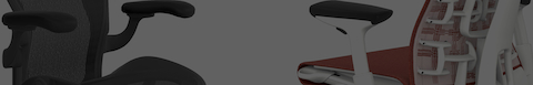 Cropped image of Aeron and Embody chairs.