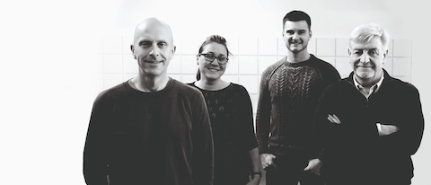 Vier Designer aus dem britischen Studio BroomeJenkins.