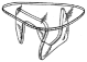 A black-and-white logomark featuring a line drawing of a Noguchi Table.