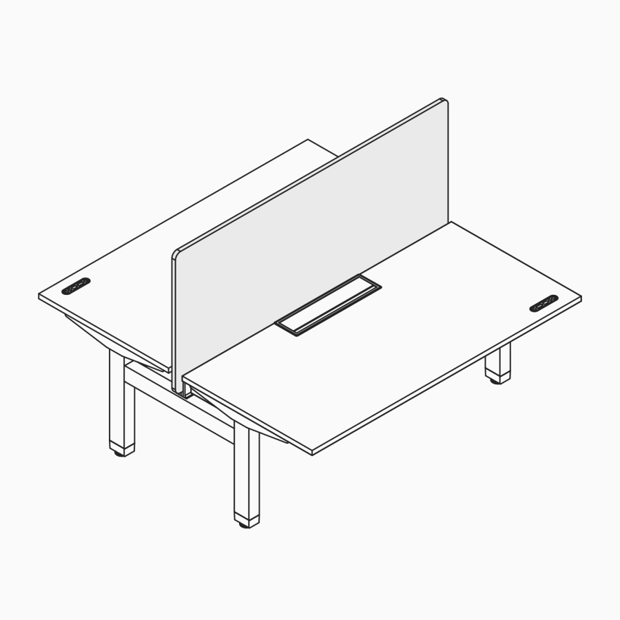 オーグメントレシオのデスクアップスクリーンの線画