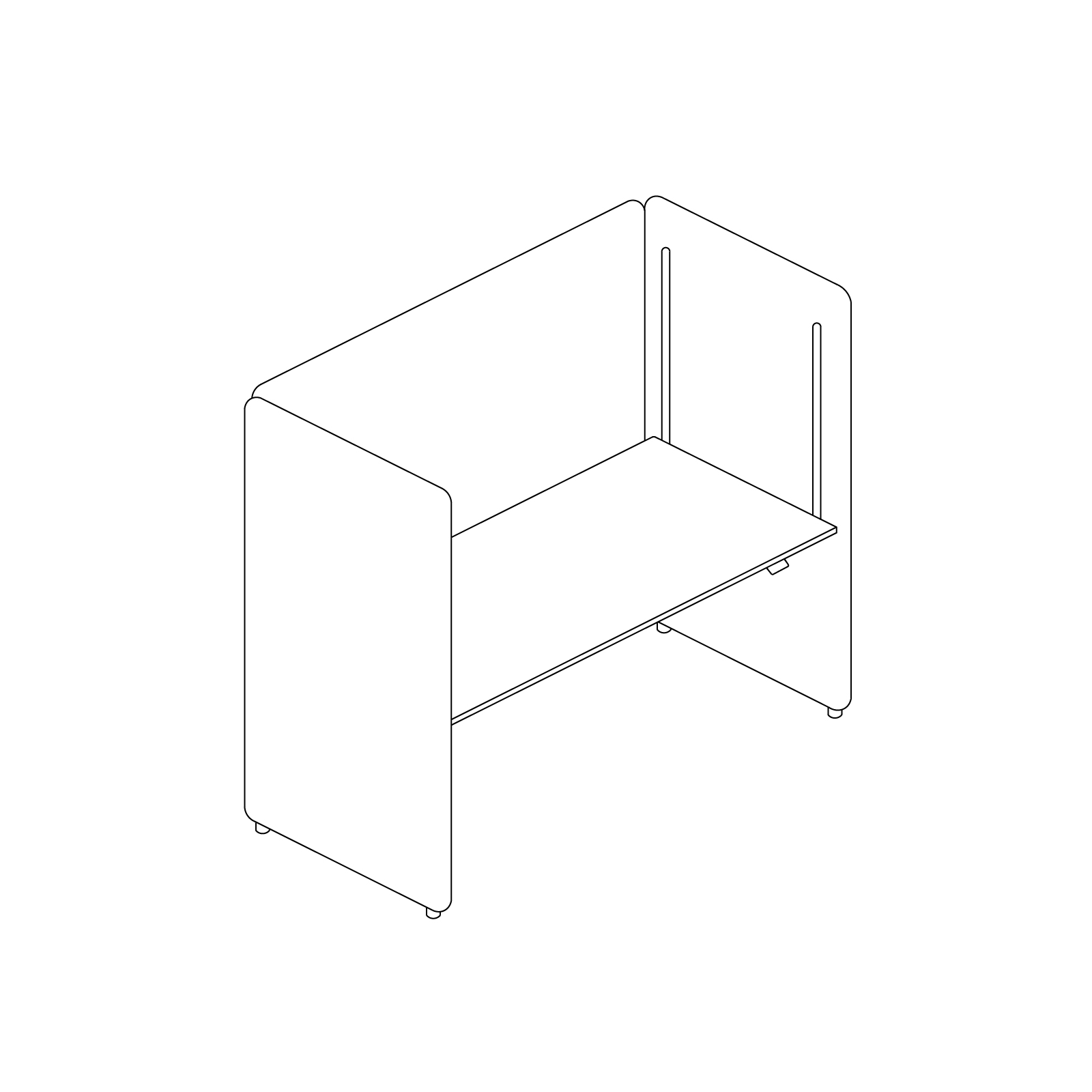 Uno schizzo - Cabina Sit-Stand Bound