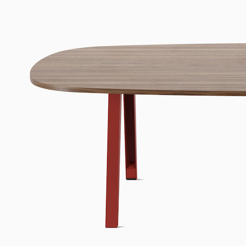 Boat-shaped Byne Meeting Table with Imagine Legs.