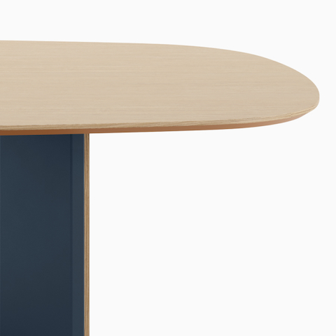 Boat-shaped Byne Meeting Table with Bow Legs.