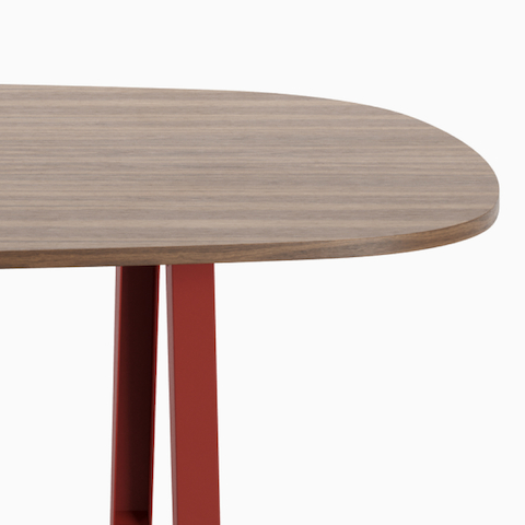 Boat-shaped Byne Meeting Table with Imagine Legs.