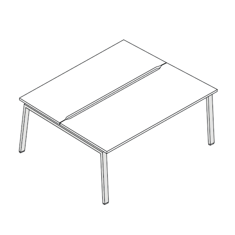 A line drawing of Byne System with single-sided Imagine legs.