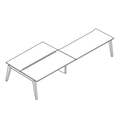 A line drawing of Byne System with asymmetric Sylvain legs.