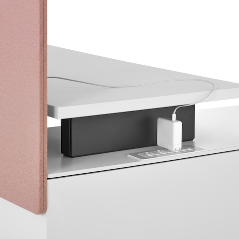 A close-up image of power access in a Canvas Storage workstation.