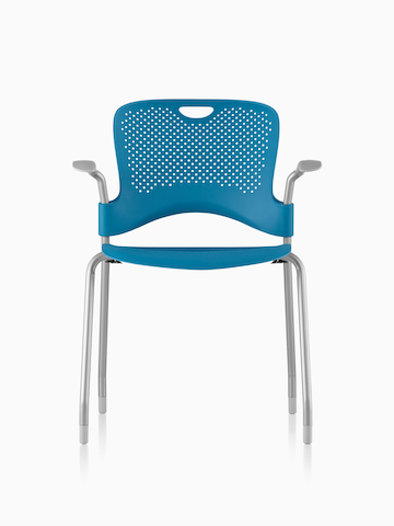 Blue Caper Stacking Chair. 