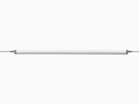 A full view of a Cast LED Light tube and its end connections. 