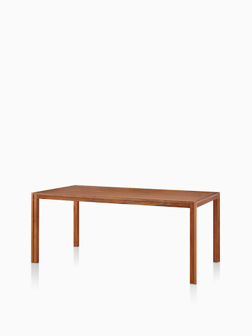 A walnut Doubleframe Table. Select to go to the Doubleframe Table product page.