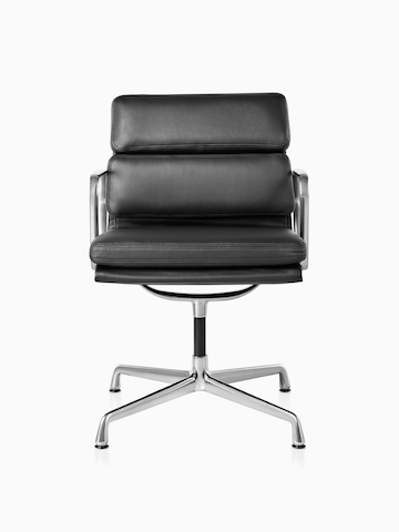 Black Eames Soft Pad Chair.