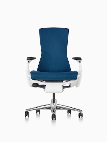 Blue Embody office chair. 