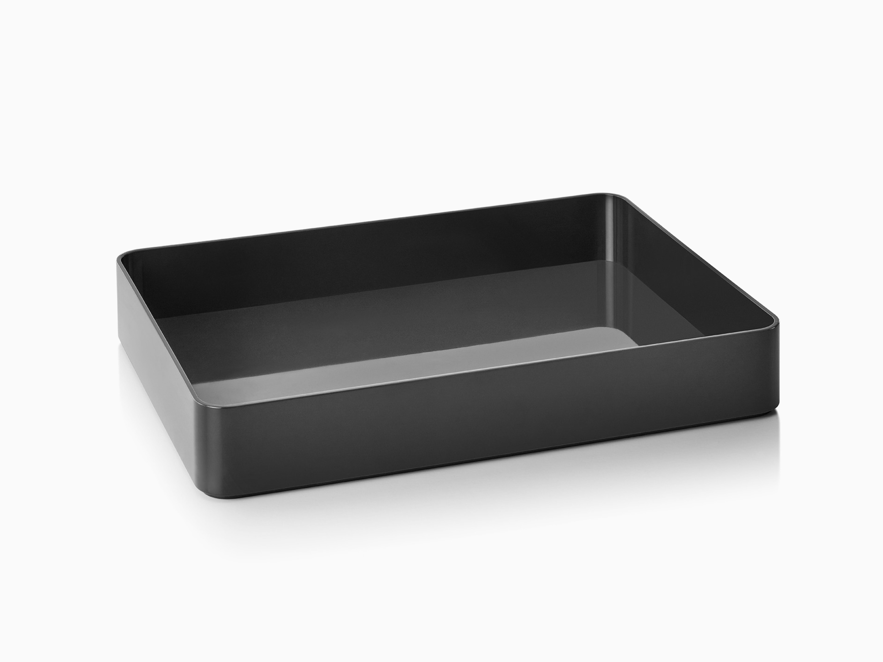 A black Formwork Short Bin with no liner.